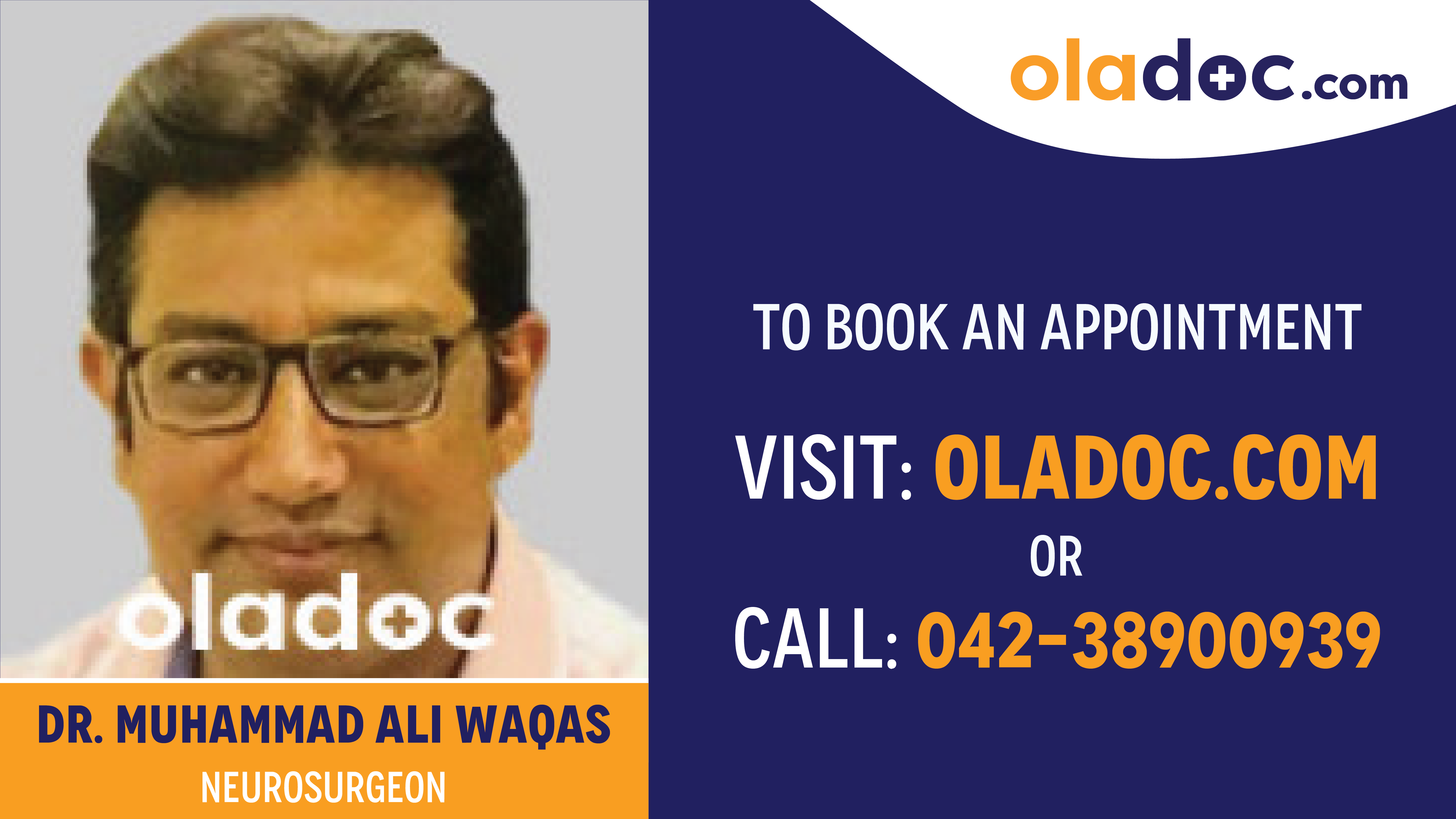Book appointment with Dr.Muhammad Ali Waqas-best Neurosurgeon in Multann